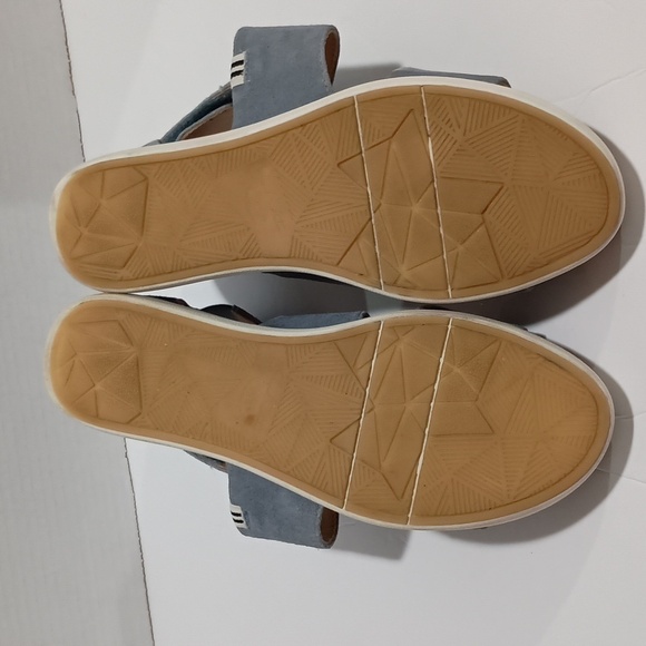 Dr Scholl's Scout High Suede Velcro Closure Wedge Heel Sandals Size 7 - Picture 6 of 11